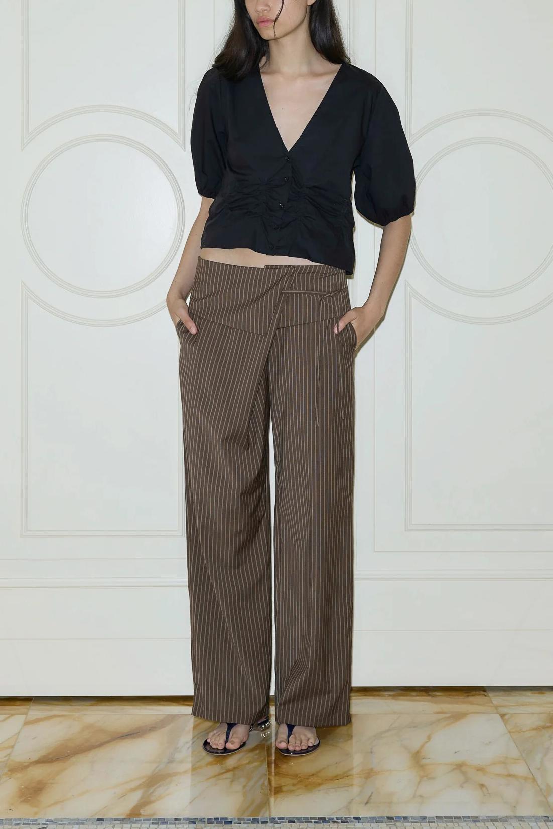 Hoge taille pantalon voor dames – rechte pijp