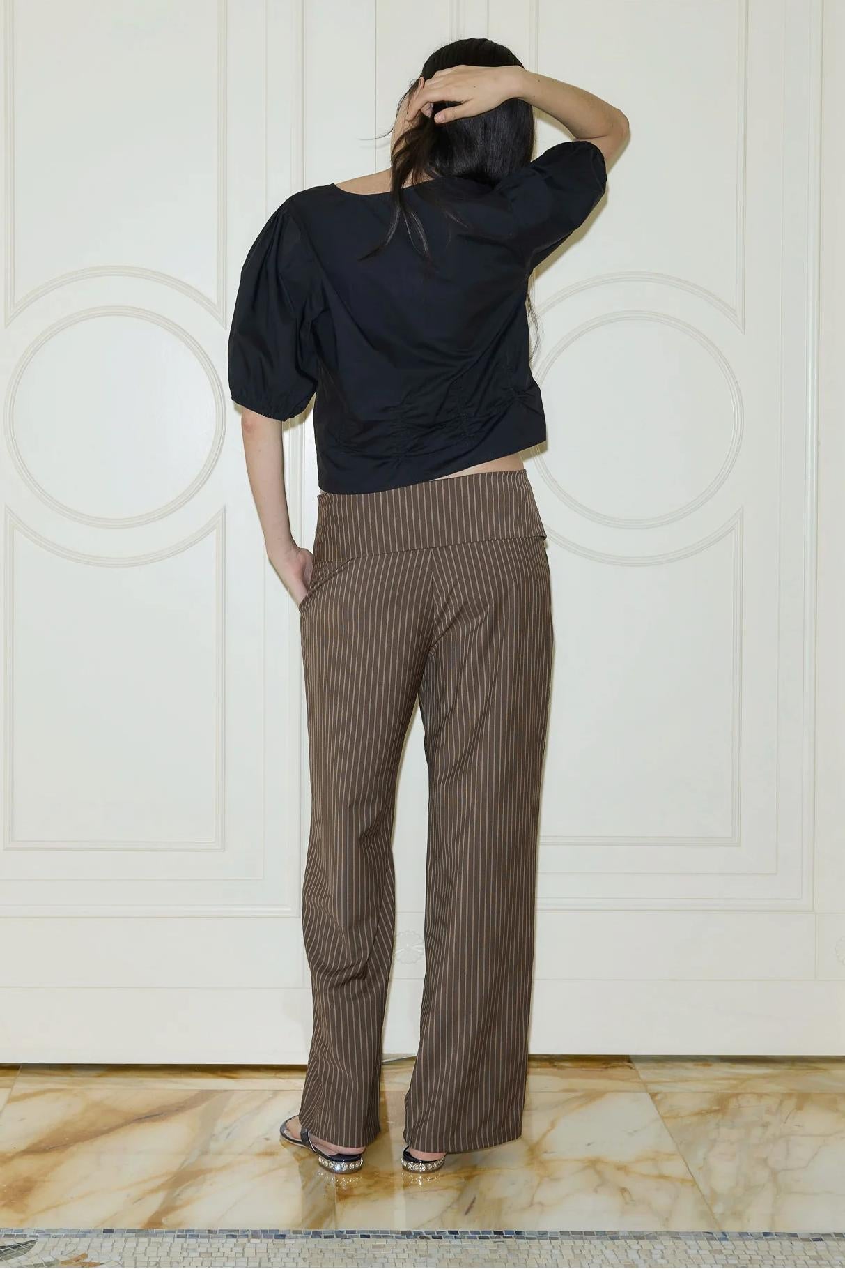 Hoge taille pantalon voor dames – rechte pijp
