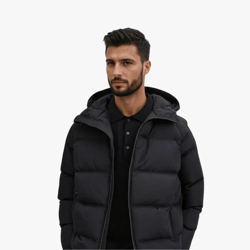 Casual heren all-season puffer jacket met capuchon