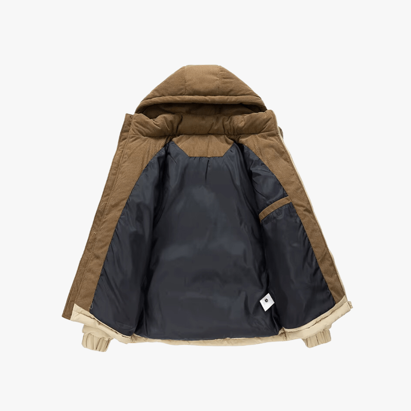 Casual heren all-season puffer jacket met capuchon