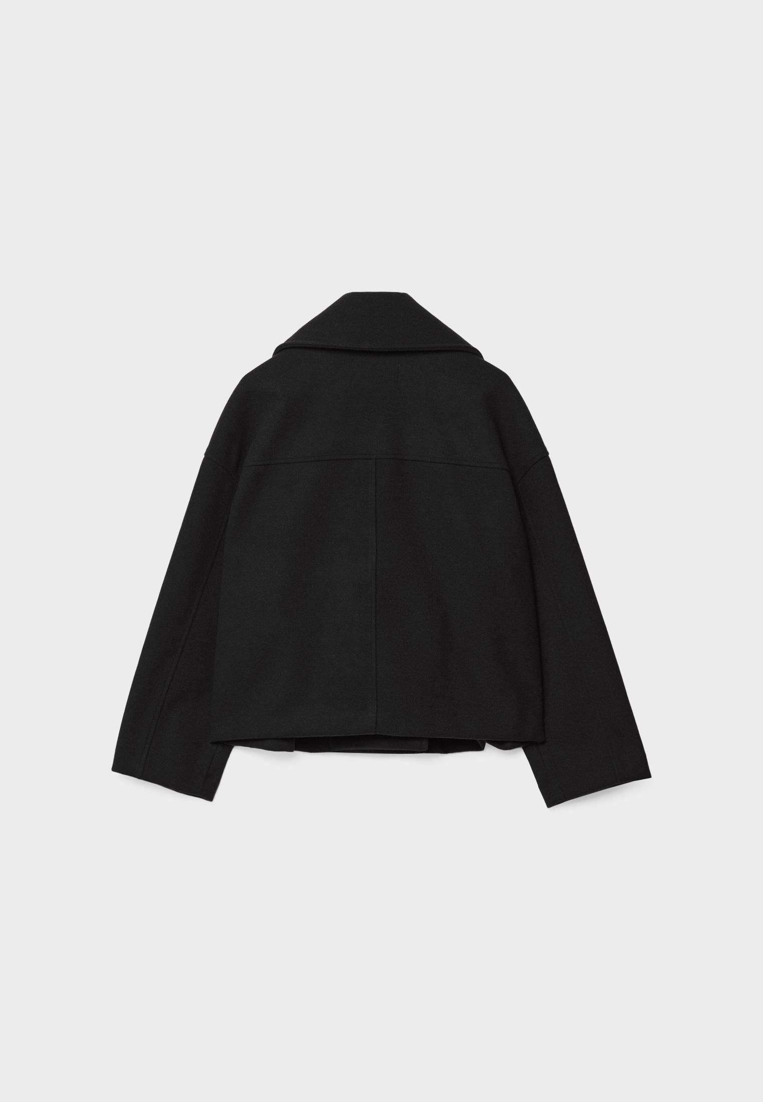 Dames Korte Blazer met Dubbele Sluiting en Elegante Snit