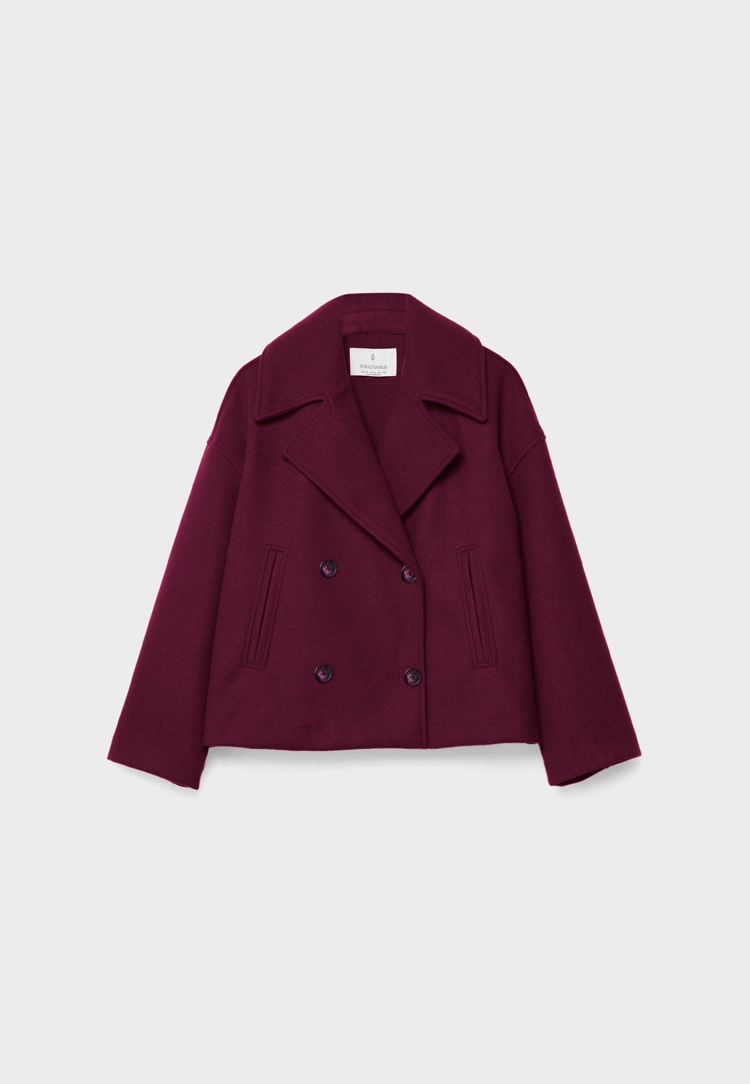 Dames Korte Blazer met Dubbele Sluiting en Elegante Snit