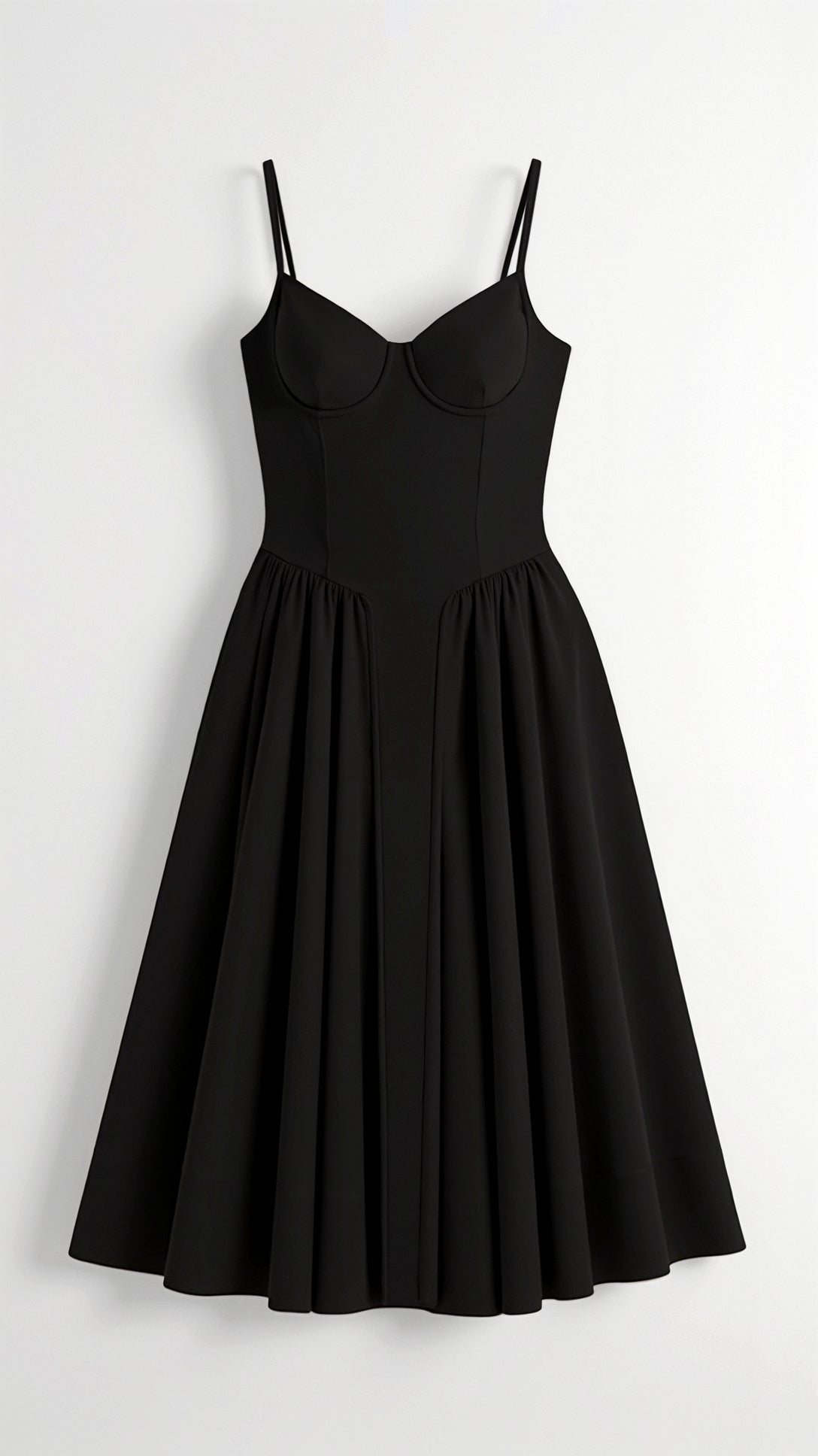 Dames midi corsetjurk – Klassiek silhouet – Chic voor gelegenheden