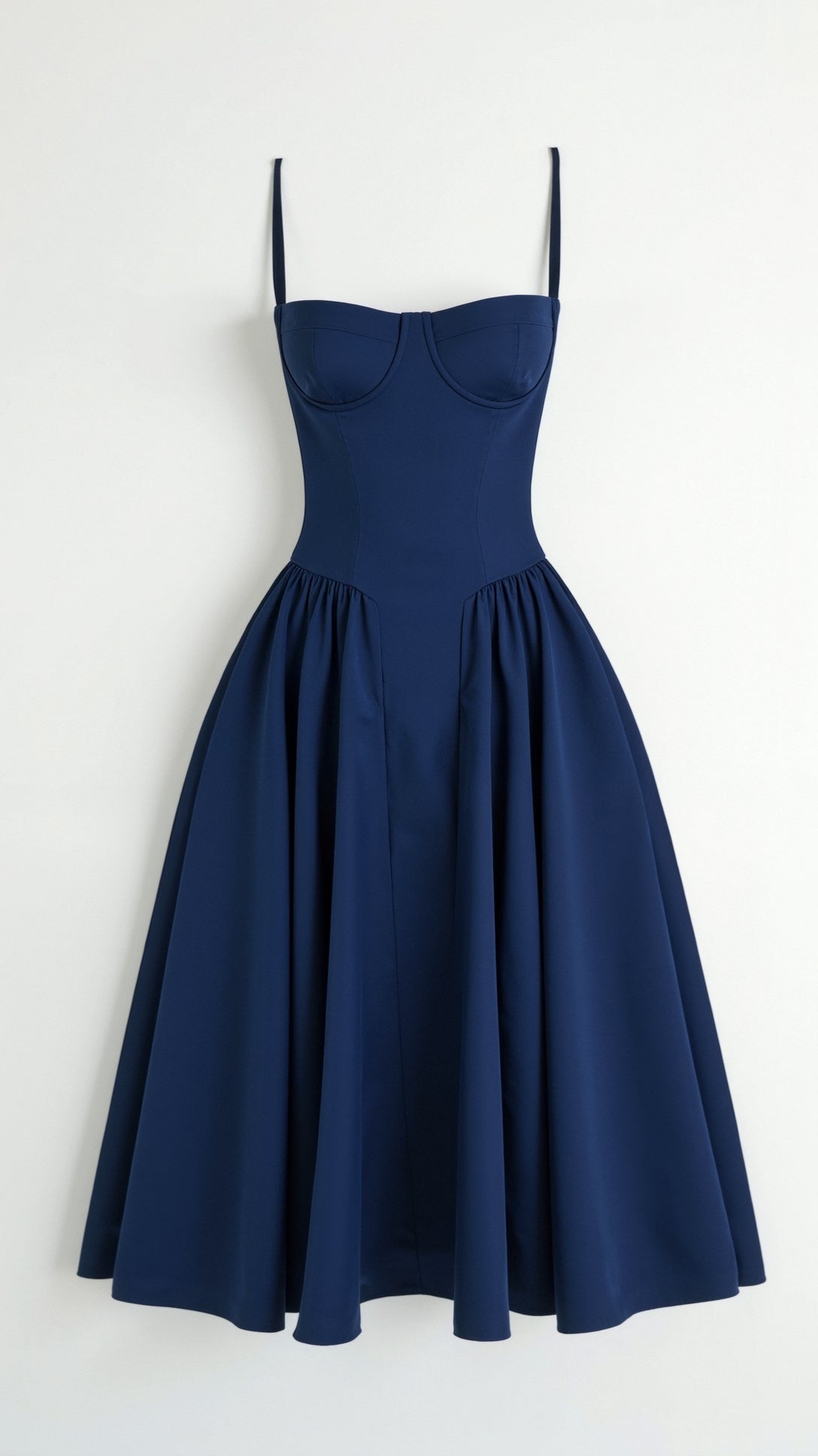 Dames midi corsetjurk – Klassiek silhouet – Chic voor gelegenheden