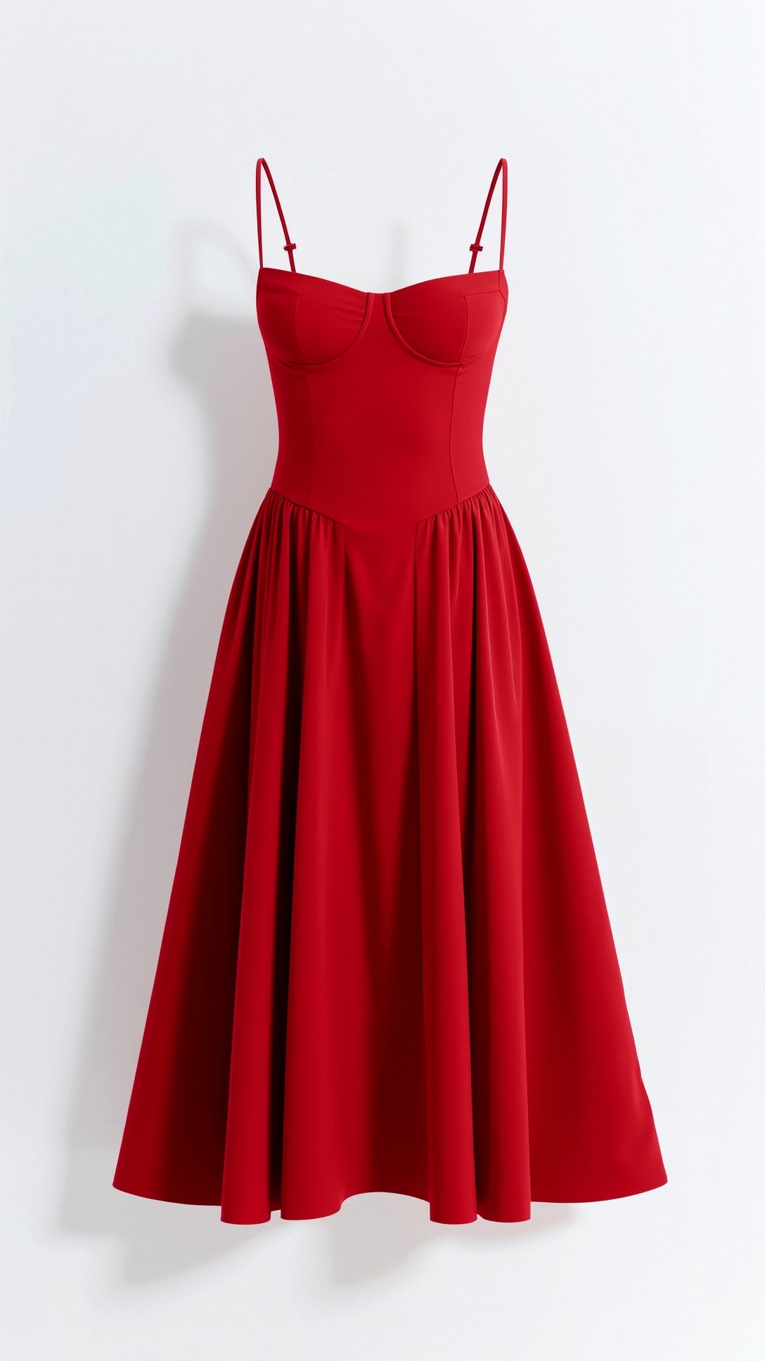 Dames midi corsetjurk – Klassiek silhouet – Chic voor gelegenheden