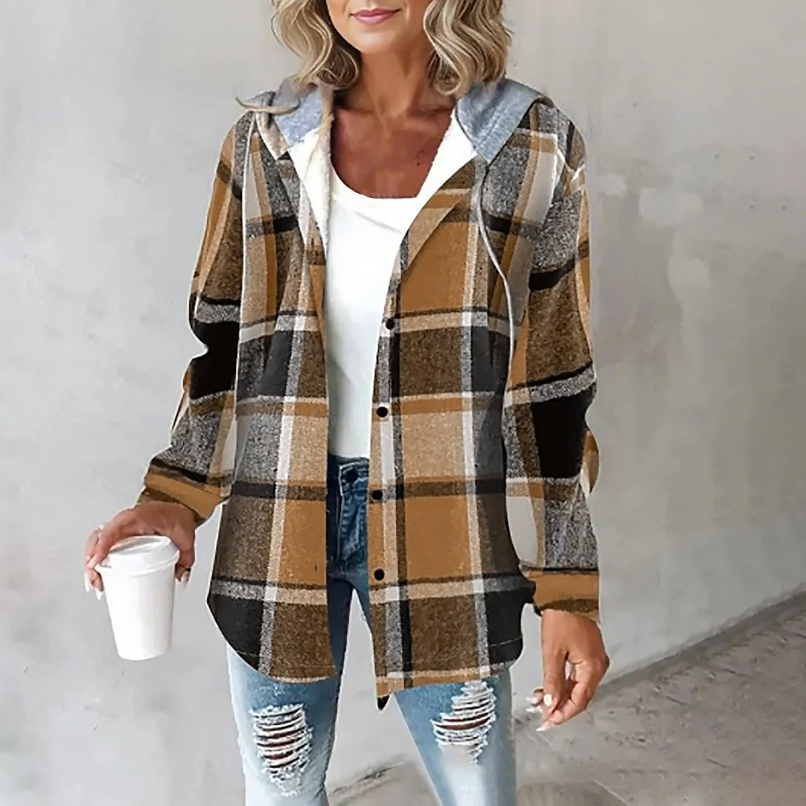 Korte gewatteerde jas voor dames – Oversized fit