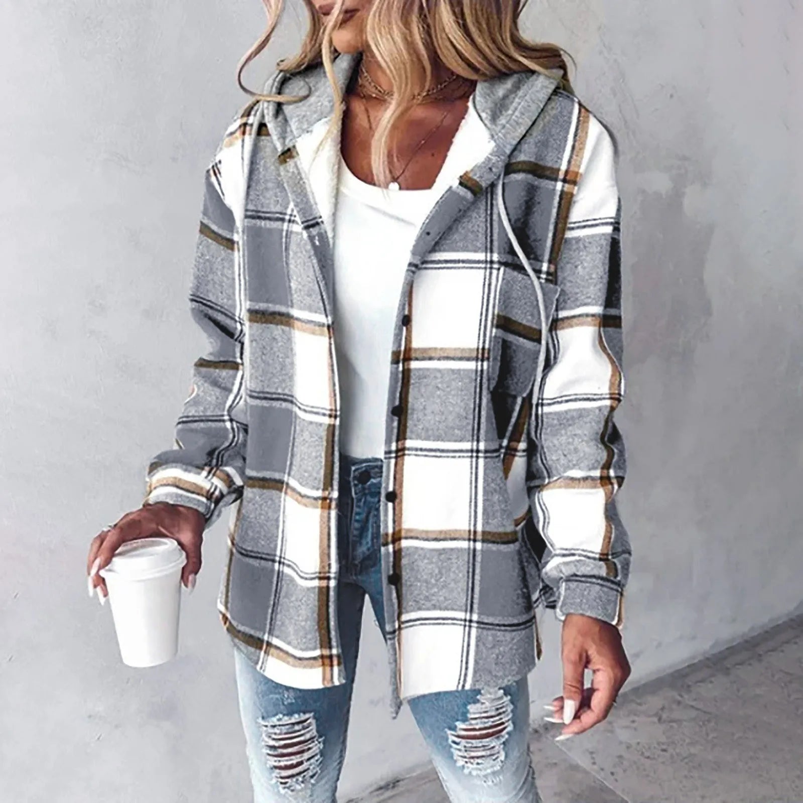 Korte gewatteerde jas voor dames – Oversized fit