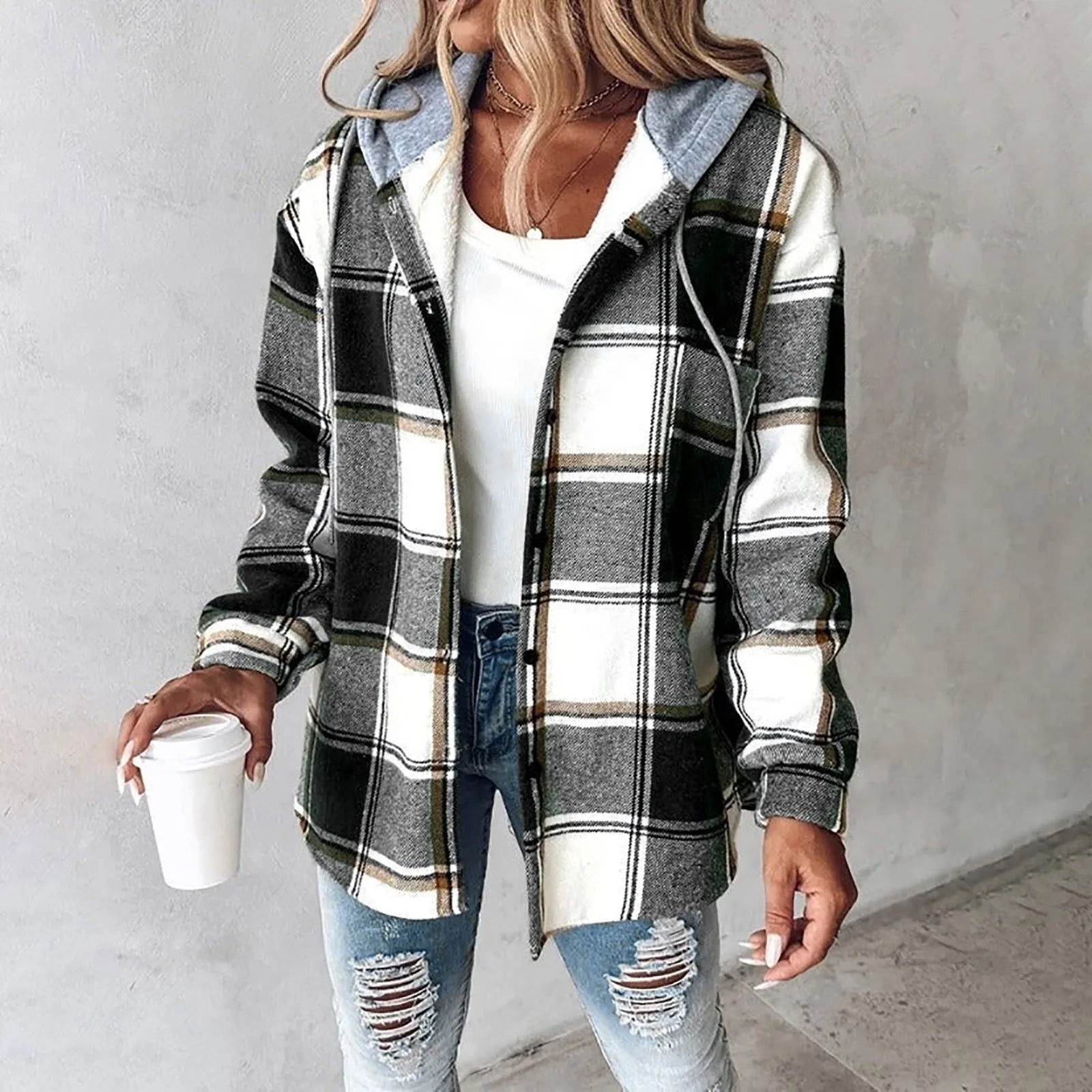 Korte gewatteerde jas voor dames – Oversized fit