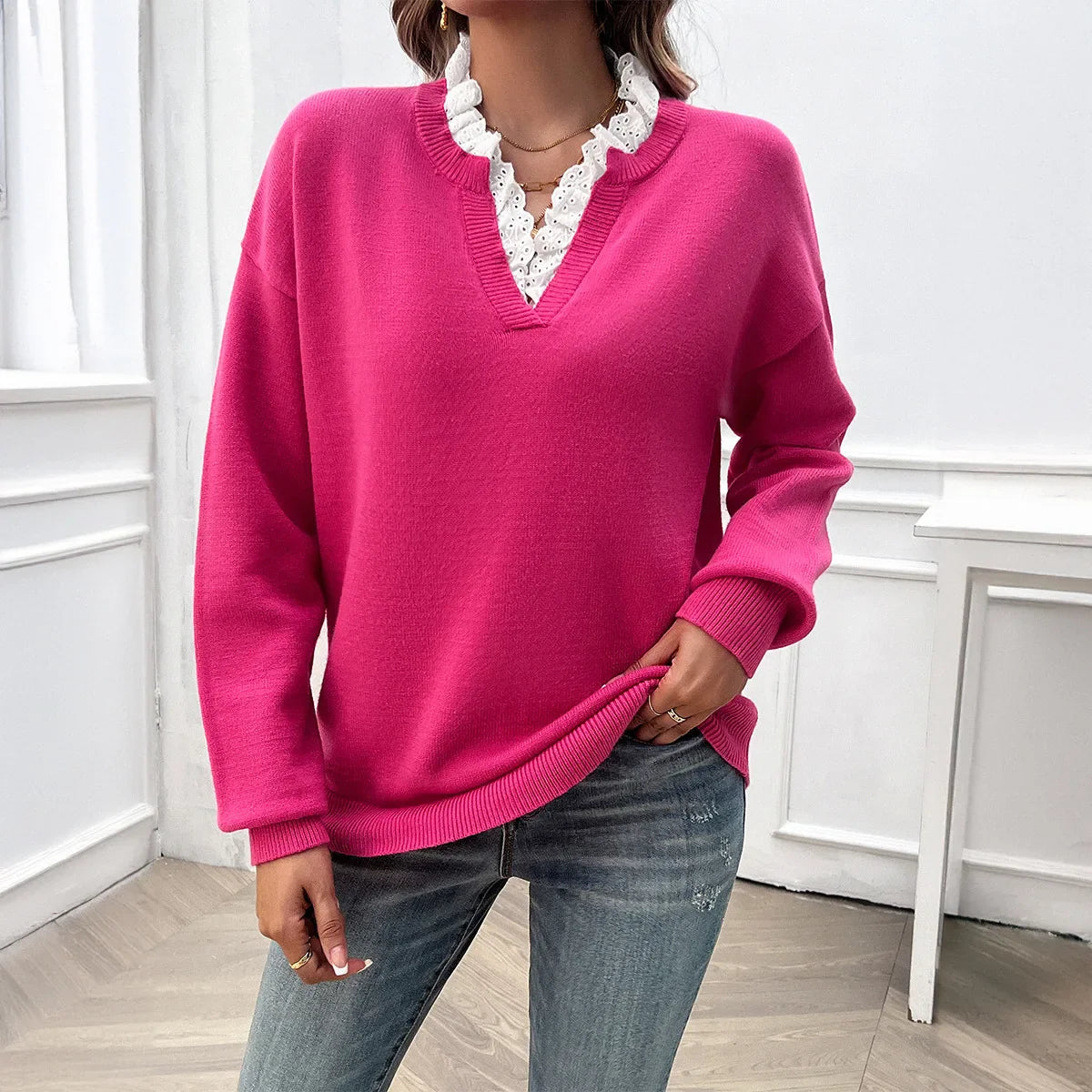 Elegante Dames knitted trui – Tijdloze Stijl & Comfort voor Elk Seizoen