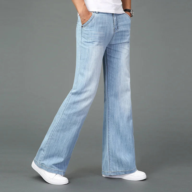 Heren spijkerbroek met uitlopende pijp – Comfort fit – Vintage geïnspireerd