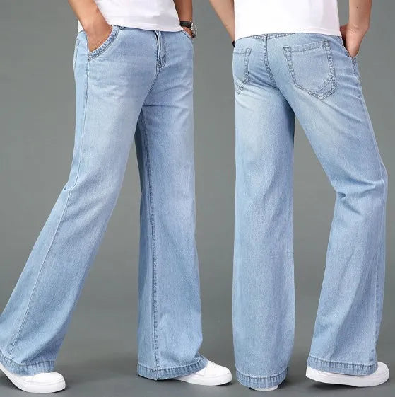 Heren spijkerbroek met uitlopende pijp – Comfort fit – Vintage geïnspireerd