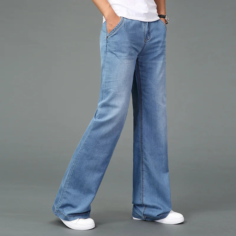 Heren spijkerbroek met uitlopende pijp – Comfort fit – Vintage geïnspireerd