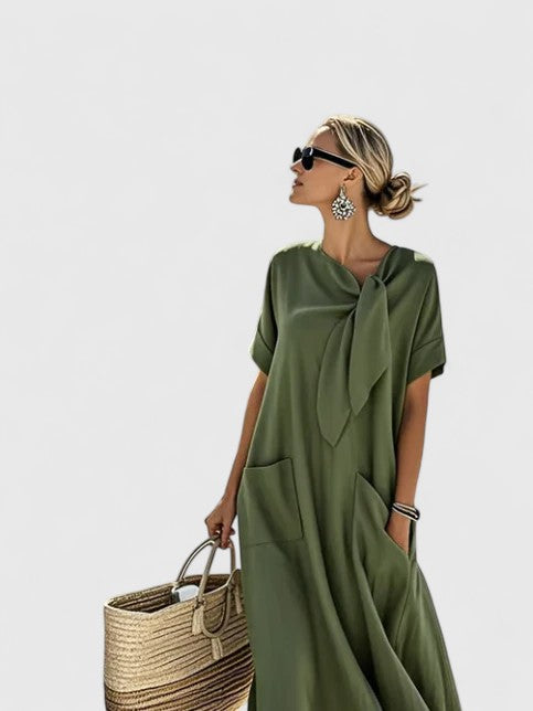 Lange jurk met elegante snit – tijdloos en vrouwelijk