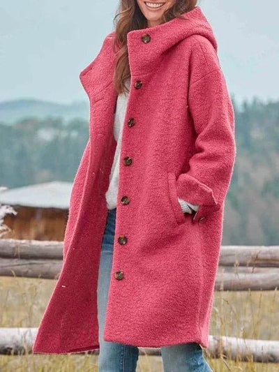 Lange Warme Winterjas voor Dames