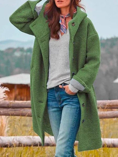 Lange Warme Winterjas voor Dames
