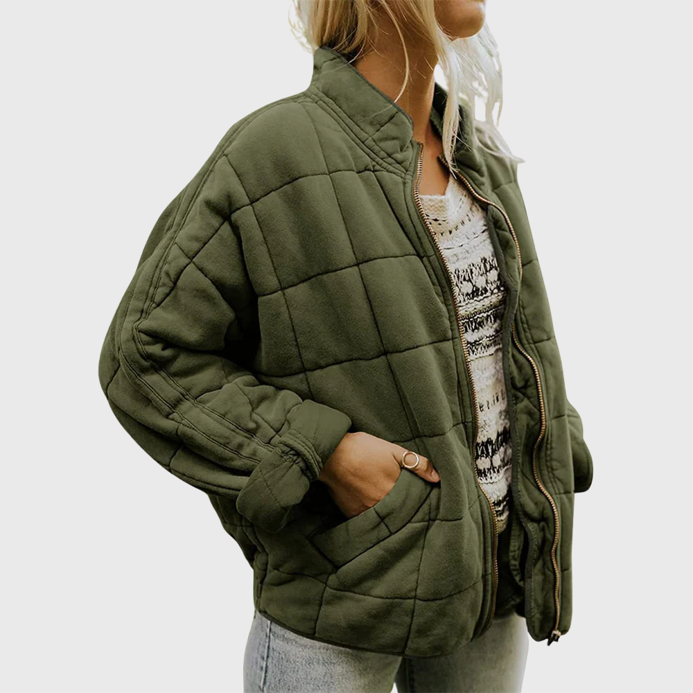 Oversized Tussenjas met Minimalistisch Design voor Dames