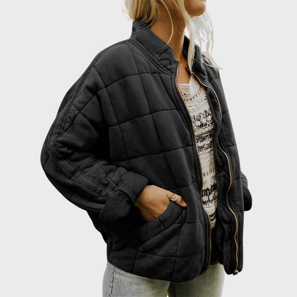 Oversized Tussenjas met Minimalistisch Design voor Dames