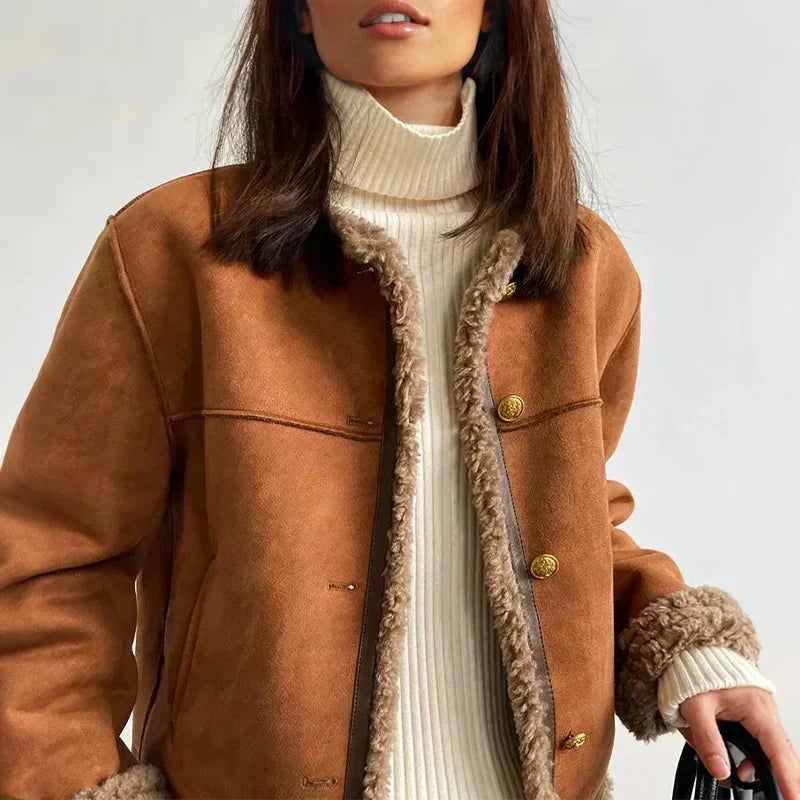 Shearling Jas voor Dames – Warme & Elegante Stijl voor de Winter