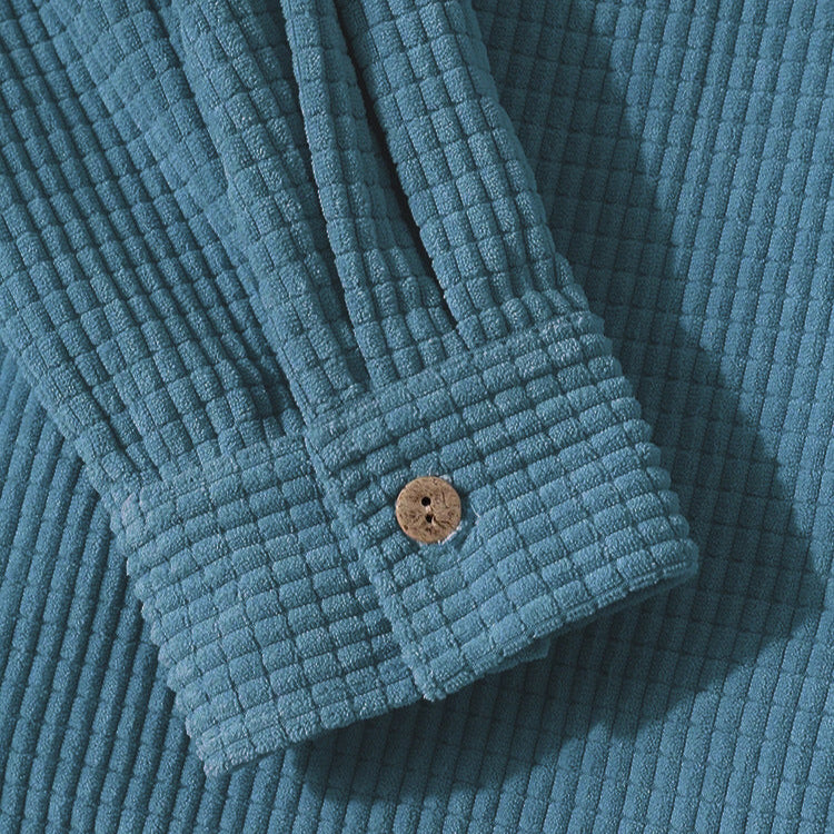 Warme Ribcord Hoodie voor Heren