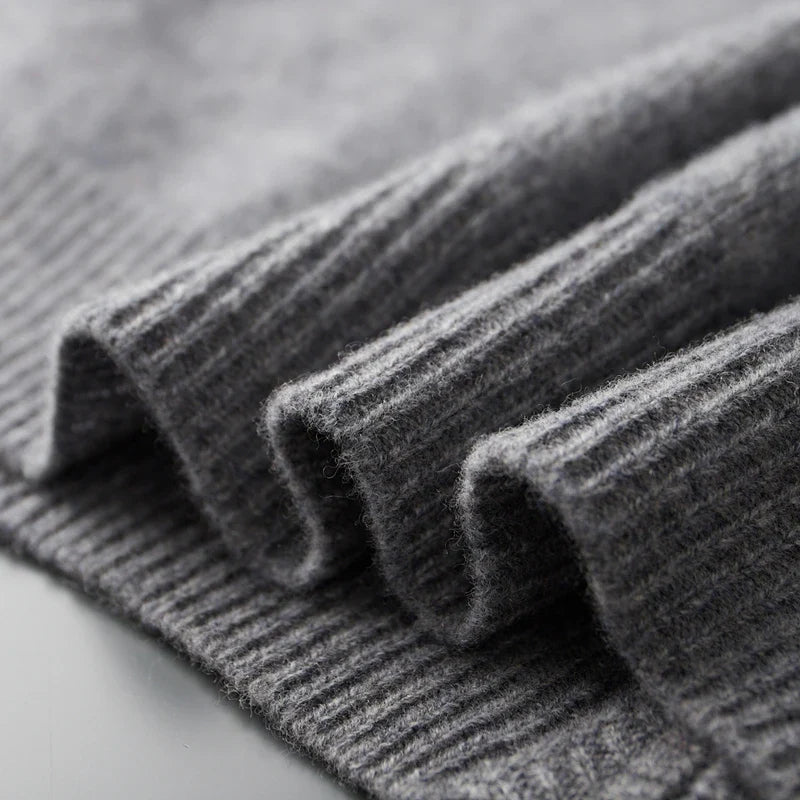 Heren knitted zip jacket - Zachte ritstrui – Tijdloze stijl